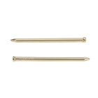 Гвозди СТРОЙБАТ, финишные, ГОСТ 7811-7035, латунированные, 1.4×30 мм, 50 шт. - Фото 2