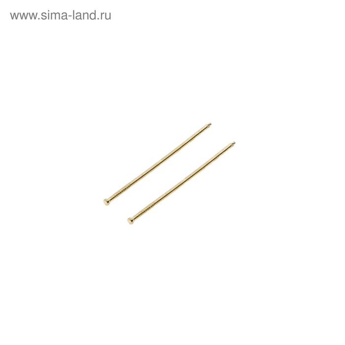 Гвозди СТРОЙБАТ, финишные, ГОСТ 7811-7035, латунированные, 1.4×45 мм, 40 шт.