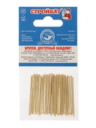 Гвозди СТРОЙБАТ, финишные, ГОСТ 7811-7035, латунированные, 1.4×45 мм, 40 шт. - Фото 4