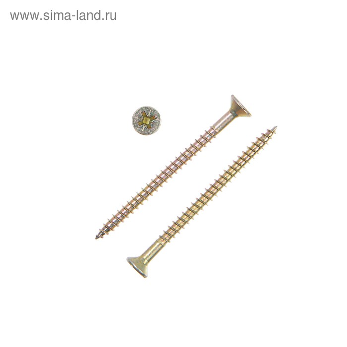 Саморезы универсальные желтые 4,5х60 ,150 шт - Фото 1