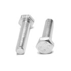 Болт СТРОЙБАТ, с шестигранной головкой, оцинкованный, DIN933, М8х40 мм, 3 шт 4747978 - фото 16274857