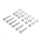 Болт СТРОЙБАТ, с шестигранной головкой, оцинкованный, DIN933, М6х30 мм, 6 шт 4747991 - фото 16274866