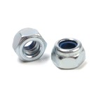 Гайка СТРОЙБАТ, самоконтрящаяся, DIN 985, класс прочности 6, оцинкованная, M4, 18 шт - Фото 1