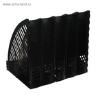 Лоток для бумаг А4, вертикальный, 5 отделений, чёрный - Фото 5