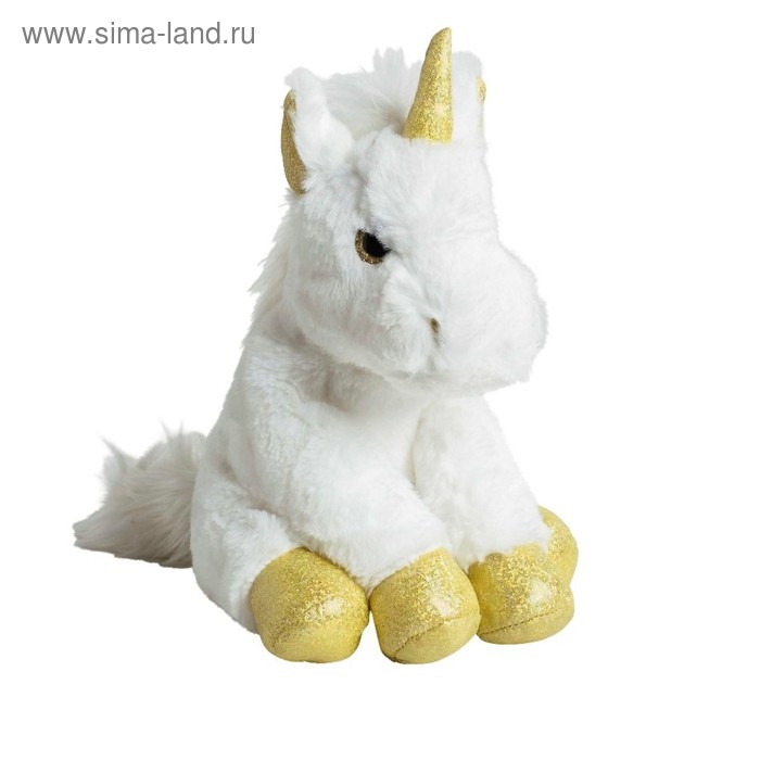 Мягкая игрушка «Единорог», цвет золото, 35 см - Фото 1
