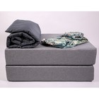 Кресло-кровать «Прайм» с матрасиком, размер 75×100 см, цвет сиреневый, серый, рогожка - Фото 3