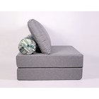 Кресло-кровать «Прайм» с матрасиком, размер 75×100 см, цвет серый, рогожка, велюр - Фото 4