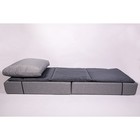 Кресло-кровать «Прайм» с матрасиком, размер 75×100 см, цвет серый, рогожка, велюр - Фото 5