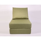 Кресло-кровать «Прайм» с матрасиком, размер 75×100 см, цвет оливковый, рогожка, велюр - Фото 4