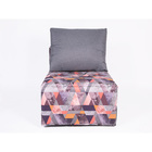 Кресло-кровать «Харви» с накидкой-матрасиком, размер 75×100 см, цвет серый, манговый - Фото 2