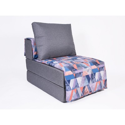 Кресло-кровать «Харви» с накидкой-матрасиком, размер 75×100 см, цвет серый, деним