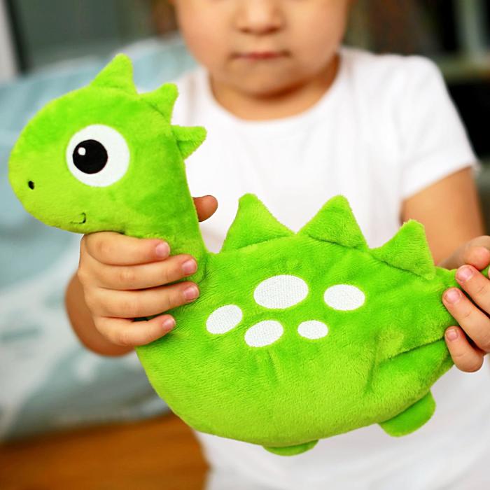 Развивающая игрушка-грелка «Динозавр» - фото 1908525138