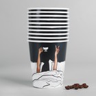 Стакан одноразовый бумажный для кофе "Проснись для жизни", 250 мл - Фото 2
