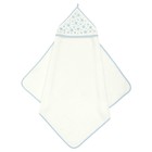 Пеленка-полотенце для купания, 75х75, молочный голубой, махра, 360г/м - Фото 1