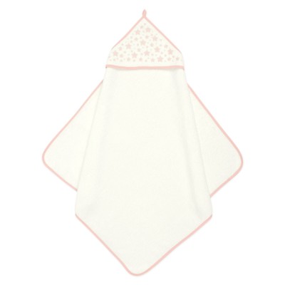 Пеленка-полотенце для купания, 75х75, молочный розовый, махра, 360г/м