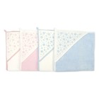 Пеленка-полотенце для купания, 75х75, молочный розовый, махра, 360г/м - Фото 2