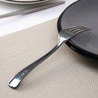 Вилка одноразовая, 18.5 см, пластик, серебристая - Фото 2