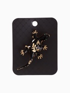 Брошь «Ящерица» дарк, цвет чёрный в золоте 4781285