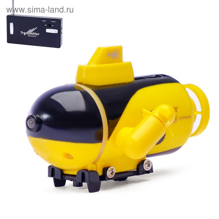 Подводная лодка радиоуправляемая «Батискаф», световые эффекты, цвета МИКС - Фото 1
