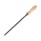 УЦЕНКА Напильник ТУНДРА, круглый, 200 мм, №2, сталь У10, деревянная рукоятка - Фото 1