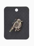 Брошь «Птица», воробушек, зелёная в чернёном золоте  (артикул 4570830)  большой выбор товаров оптом и в розницу по низким ценам с доставкой