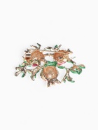 Брошь «Гранат», цвет красно-зелёный в золоте - Фото 3