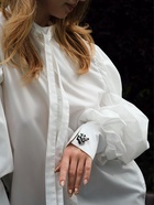 Брошь «Панда» с бамбуком, цветная в серебре - Фото 6