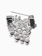 Брошь «Виноград» мини, цвет белый в серебре - фото 61001543