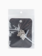 Брошь «Виноград» мини, цвет белый в серебре - фото 61001548