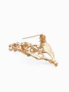 Брошь «Цветы» колокольчики, цветная в золоте - Фото 4