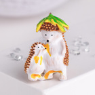 Брошь «Ёжики», цветная в золоте - Фото 1