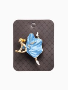 Брошь «Балерина» невесомость, цвет голубой в золоте - Фото 4