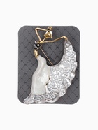 Брошь «Балерина» драма, серая в чернёном золоте - Фото 5