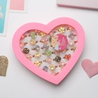 Кольцо детское «Ассорти» кристальное, форма МИКС, цветное, безразмерное (комплект 36 шт) - фото 22651583