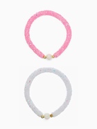Браслет детский «Выбражулька. Пайетки», d=5 см, белый, розовый - Фото 1