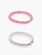 Браслет детский «Выбражулька. Пайетки», d=5 см, белый, розовый - Фото 4