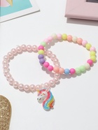 Набор детских браслетов «Выбражулька» 2 шт. d=5 см единорог, цветные - Фото 7