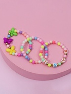 Набор детских браслетов «Выбражулька» 3 шт. d=5 см бабочки и буквы, цветные - Фото 9