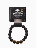 Браслет унисекс «Лава», тигровый глаз, чёрный/коричневый - Фото 4