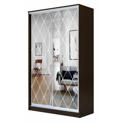 Шкаф - купе «Хит-22-15-66», с зеркалом, 1500×620×2200 мм, цвет венге цаво