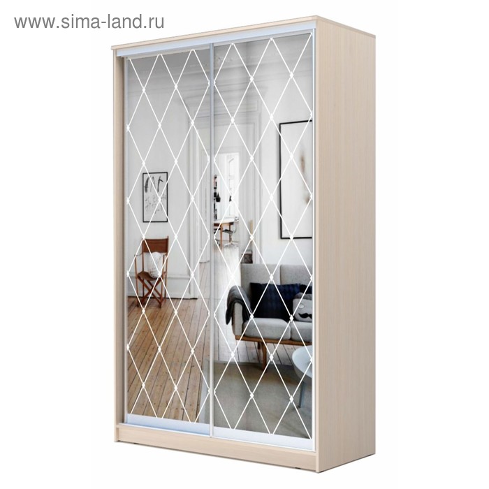 Шкаф – купе «Хит-23-15-66», 1500×620×2300 мм, цвет дуб молочный - Фото 1
