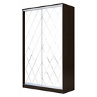 Шкаф-купе Хит-23-15-66, 1500×620×2300 мм, цвет венге цаво, ромб большой на матовом  (артикул 4787021)  большой выбор товаров оптом и в розницу по низким ценам с доставкой