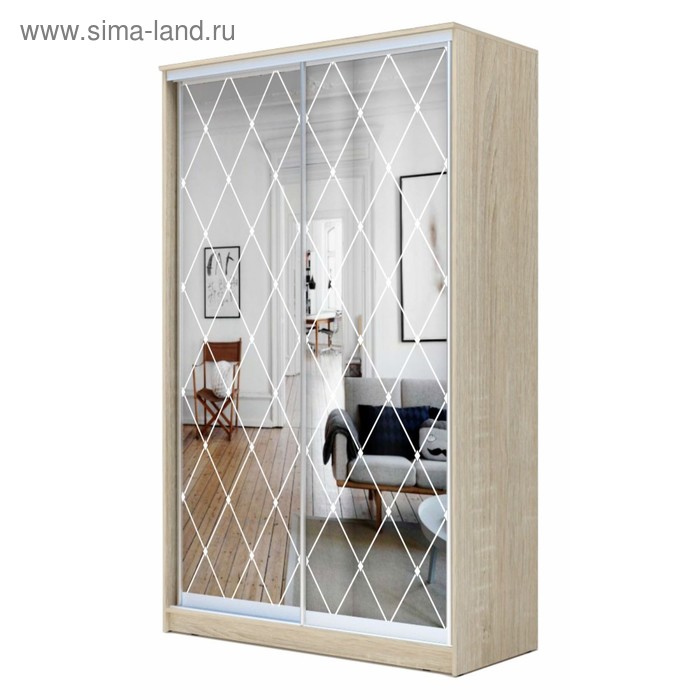 Шкаф - купе «Хит-22-17-66», 1680×620×2200 мм, цвет дуб сонома