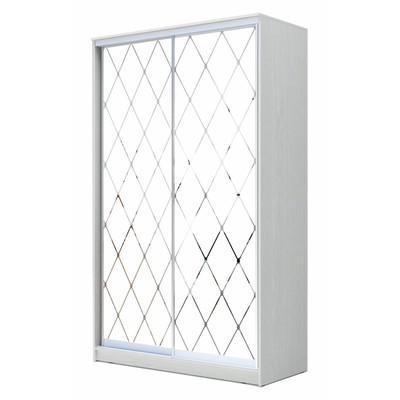 Шкаф - купе «Хит-22-17-66», с зеркалом, 1680×620×2200 мм, цвет белый шагрень