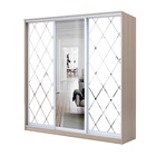 Шкаф-купе Хит-22-18-656, 1800×620×2200 мм, ясень шимо светлый, ромб большой на матовом 4787280