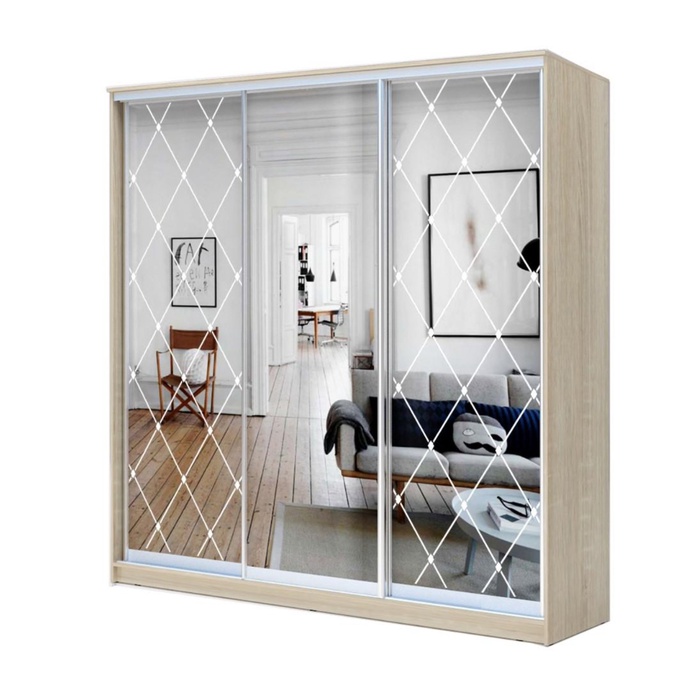 Шкаф - купе «Хит-22-18/2-656», 1800×620×2200 мм, цвет дуб сонома - Фото 1