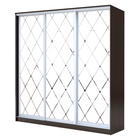 Шкаф-купе Хит-22-18-666, 1800×620×2200 мм, цвет венге цаво, ромб большой на матовом 4787302