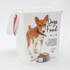 Контейнер для корма животных «Собаки», 23.2×20×27.6 8.5 л - Фото 4