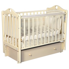 Детская кровать Oliver Bambina Premium, универсальный маятник, ящик, цвет слоновая кость