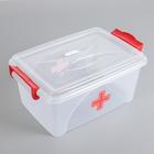 Контейнер прямоугольный Альтернатива «Аптечка», 4.5 л, с ручками, пластик, прозрачный - Фото 6